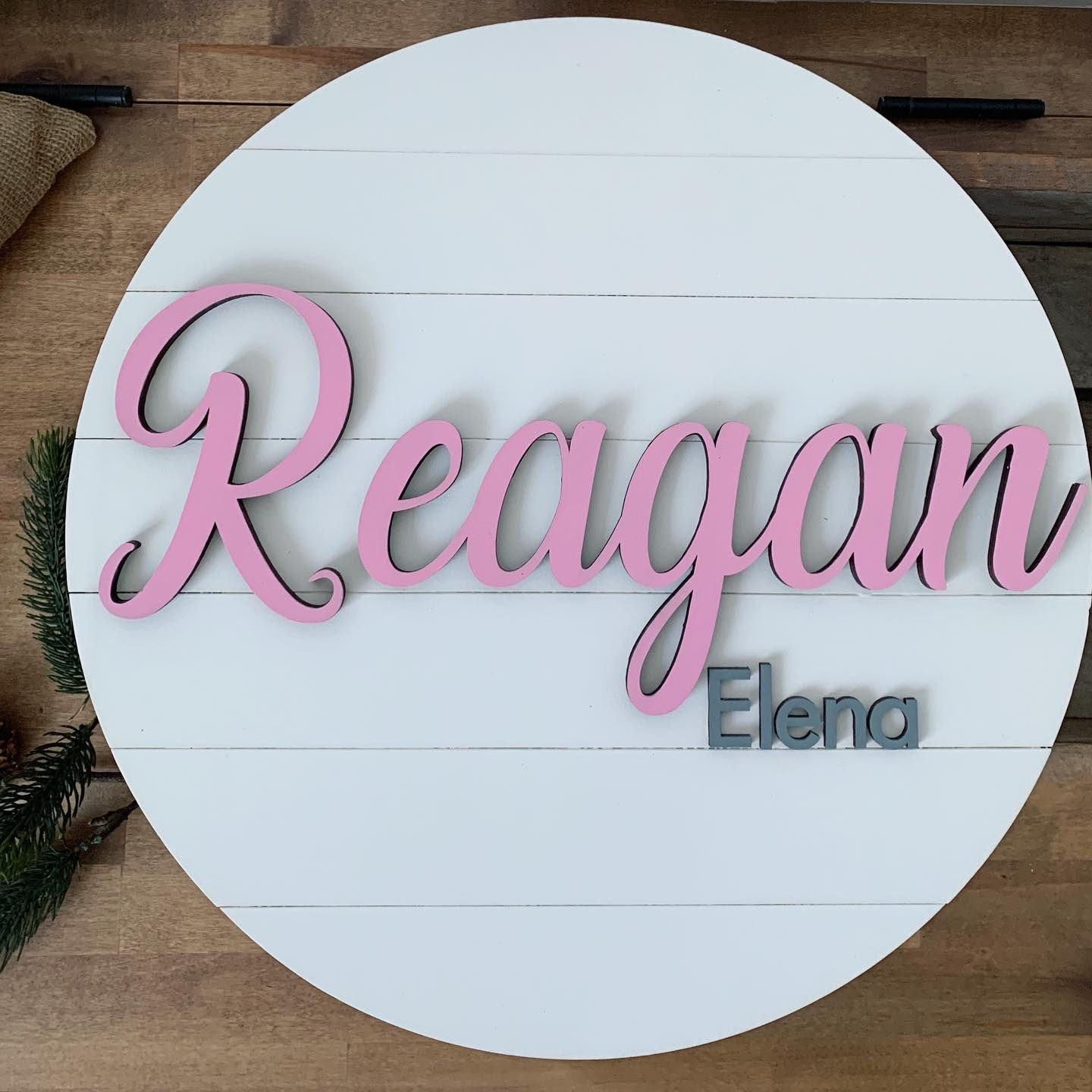 18” Bead-board Name Sign