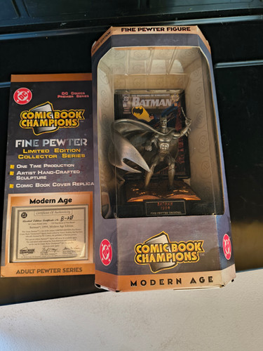 Comic Book Champions バットマン フィギュア Comic book champions fine pewter limited edition Batman 1994 | Pop