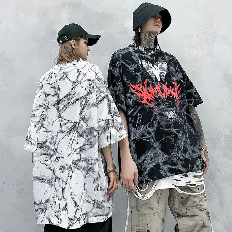 Thumbnail: Dark Style Oversized T-Shirt – Men’s Streetwear Cotton Tee