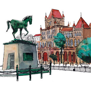 Matt Rota, India, Mumbai, illustration, travel, ink and watercolor, watercolour, Timeless Mumbai