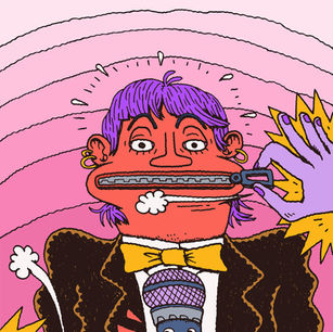 Vrij Nederland - Guest list scientific debate - front cover, Artist: Melcher Oosterman