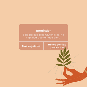 Sobre la cultura "Gluten Free" 