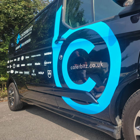 Van signwriting applied to a Ford Transit Custom by Goodwin Graphics