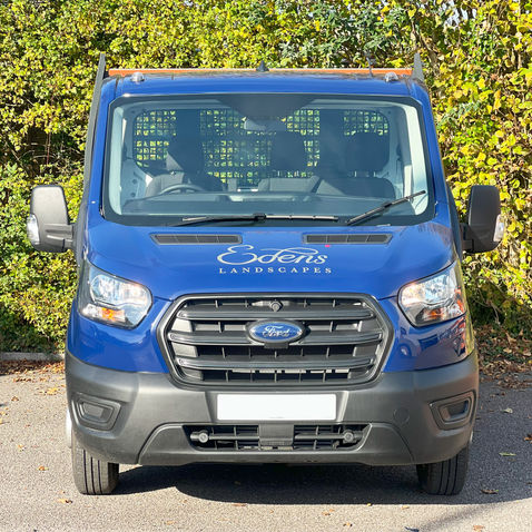 A fully wrapped flatbed truck for Edens landscapes in Dorset
