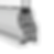A cross section of a Liniar white upvc casement window