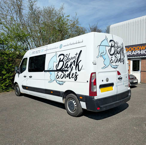 Signwriting for Short Bark & Sides Grooming