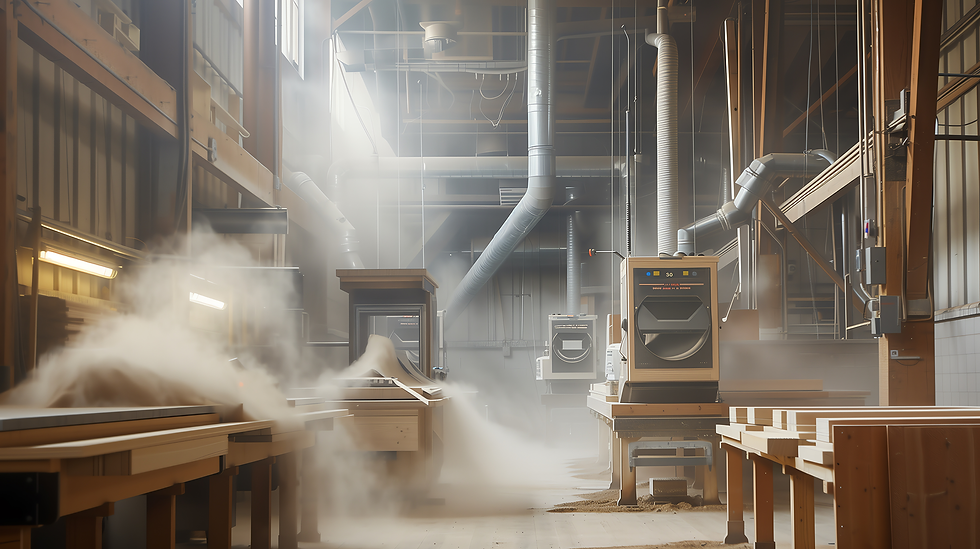 un atelier poussiéreux