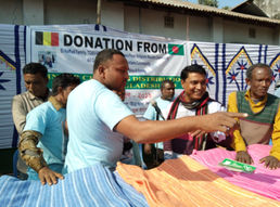 Distribution couvertures Bangladesh