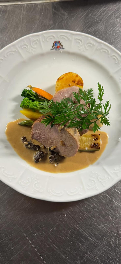 a dish from the Gravenhof restaurant