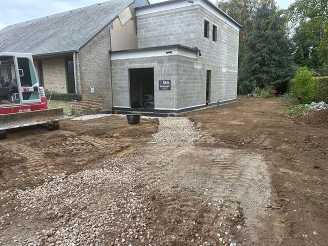 Extension à Faimes fin maçonnerie