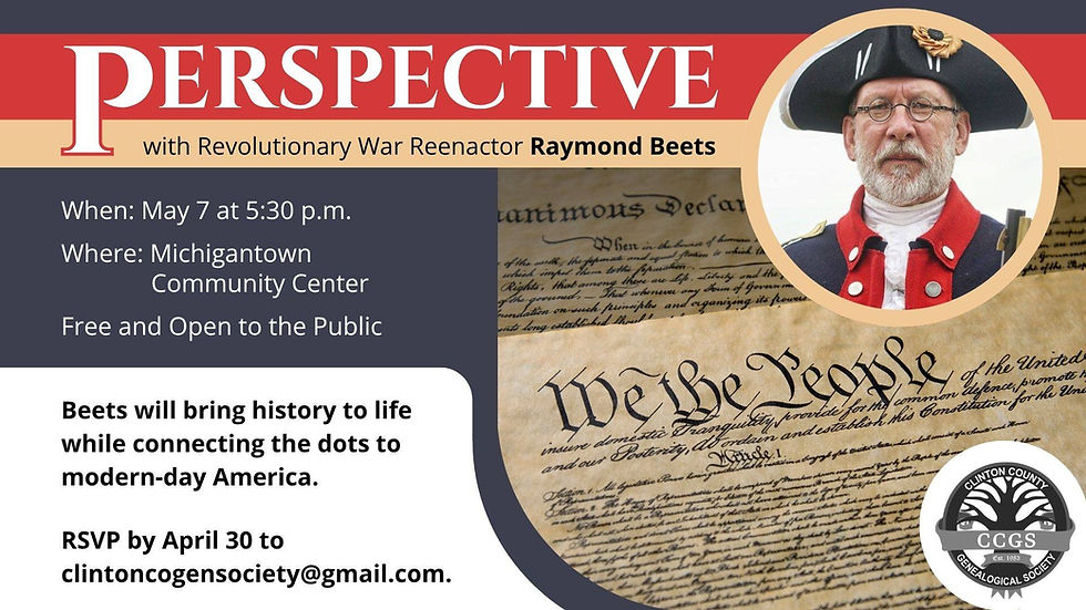 Revolutionary War Reenactor Comes To Michigantown