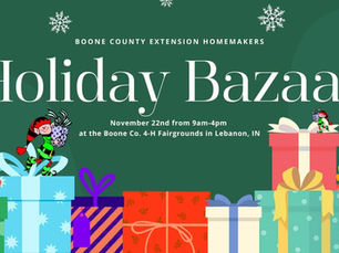 Extension Homemakers Holiday Bazaar