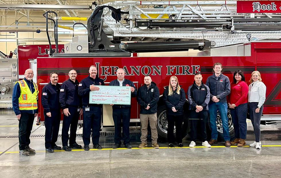 Lebanon Fire Receives Check