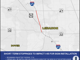 Short-Term Stoppages To Impact I-65
