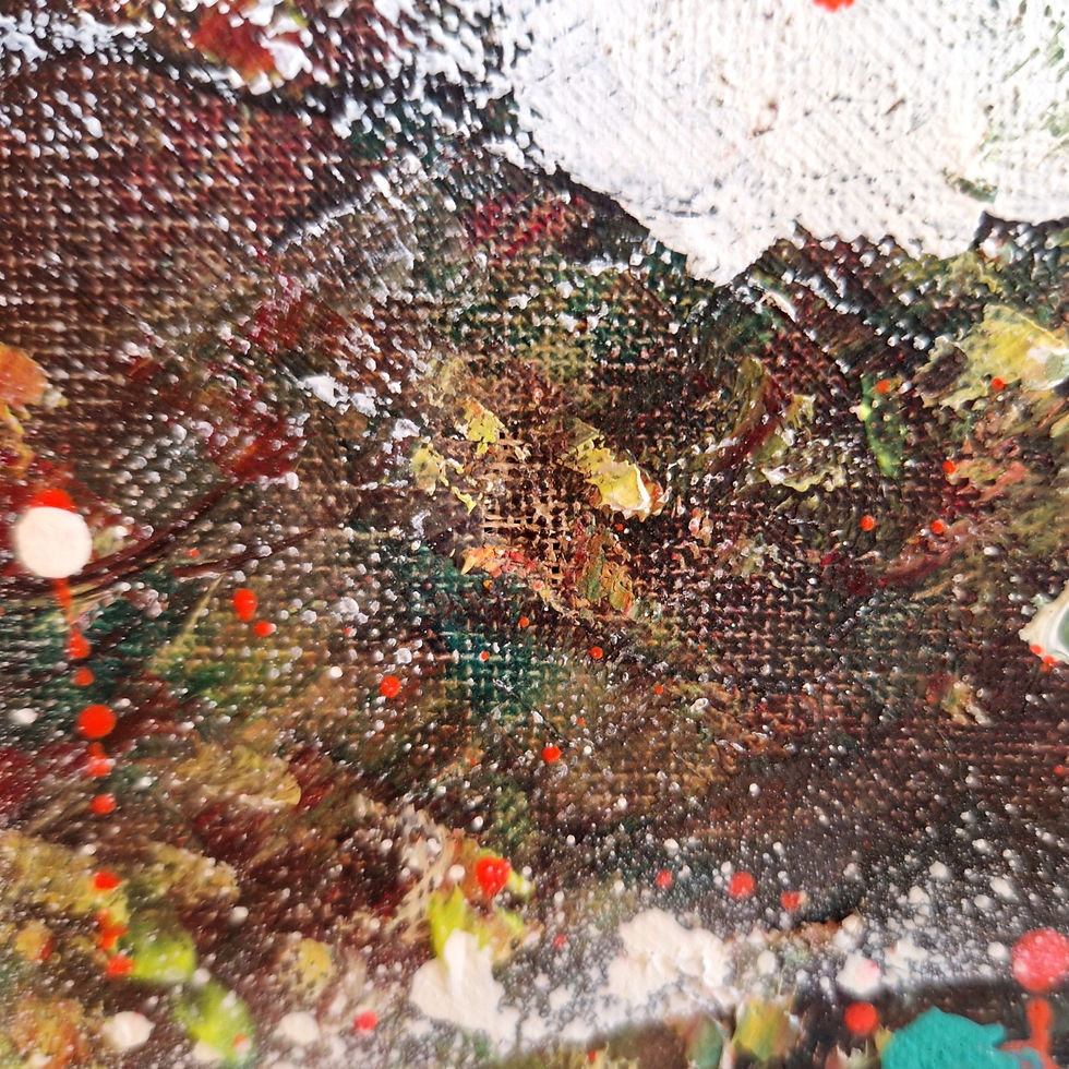 Thumbnail: Smile City - Padame (Padame One) - Small Breach View - Upcycled Art for Sale on Canvas, UK