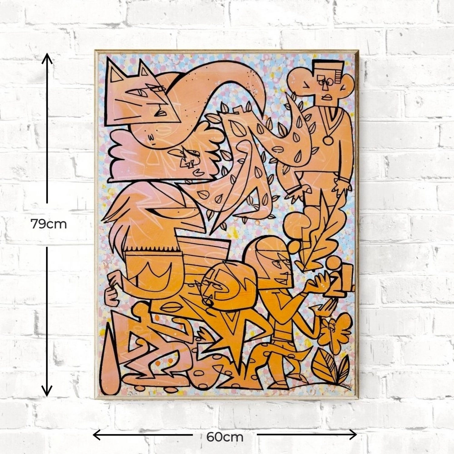 The Misfits 2 - Leon Sparkes - Close View - Original Cartoon Pop Art for Sale, Uk