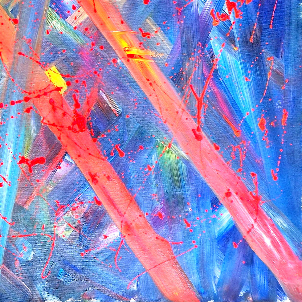 Thumbnail: Abstract - Tanya (Tanya Galstian) - Lower Right View - Unique Modern Abstract Art for Sale on Canvas, UK