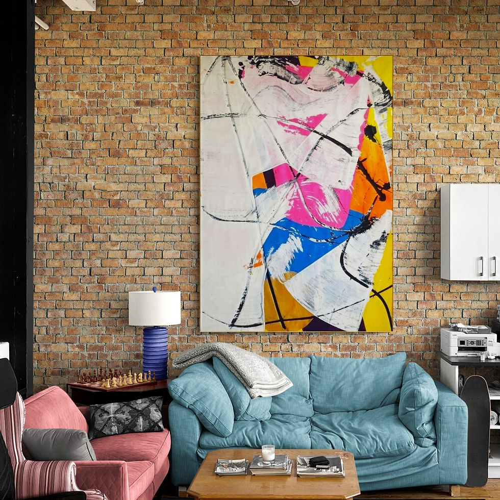 Thumbnail: Colour Game - Jürgen Angeler - Wall View 2 - Buy Unique Modern Urban Art for Sale on Canvas, UK