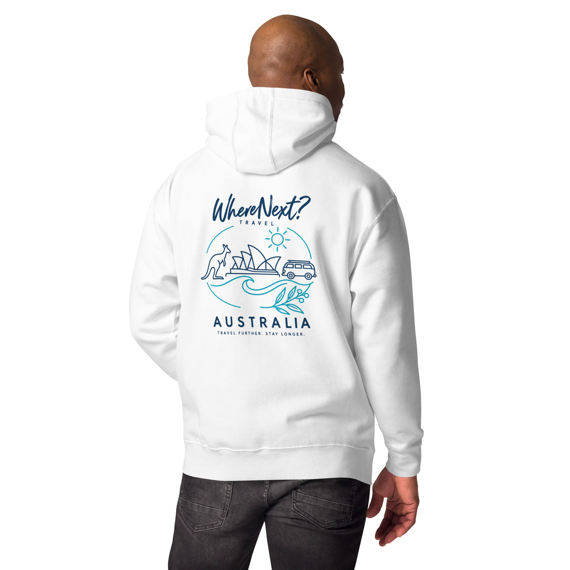 Hoodie - Australia White