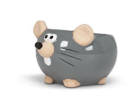 Mini Mouse Planter-Gry-2"H 27-CRITTER-242