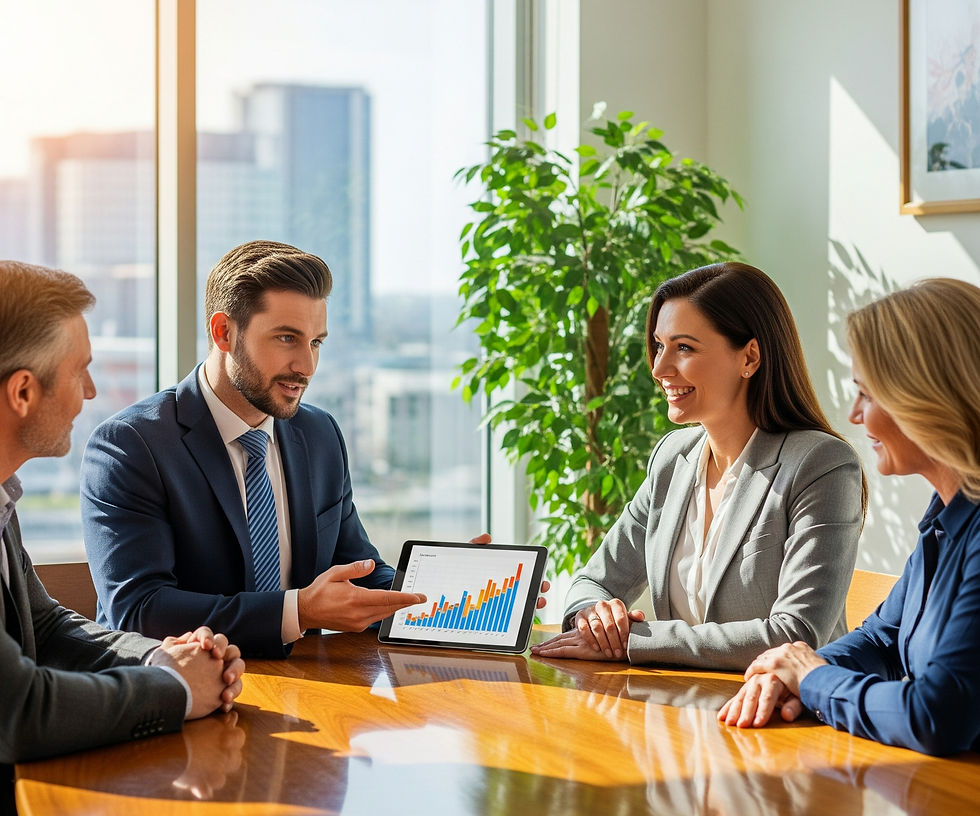 Financial Advisors Meeting Client