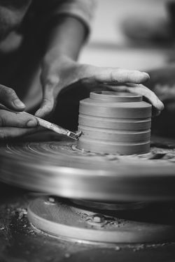 Abdrehen eines Bechers