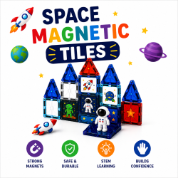 90PCS Space Series Magentic Tiles