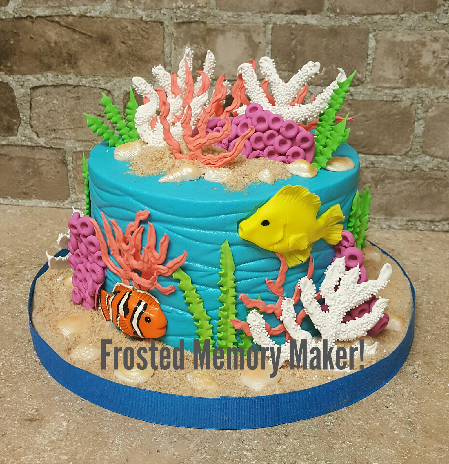 Under The Sea Themed Baby Shower Cake Under The Sea Themed Baby Shower Cake