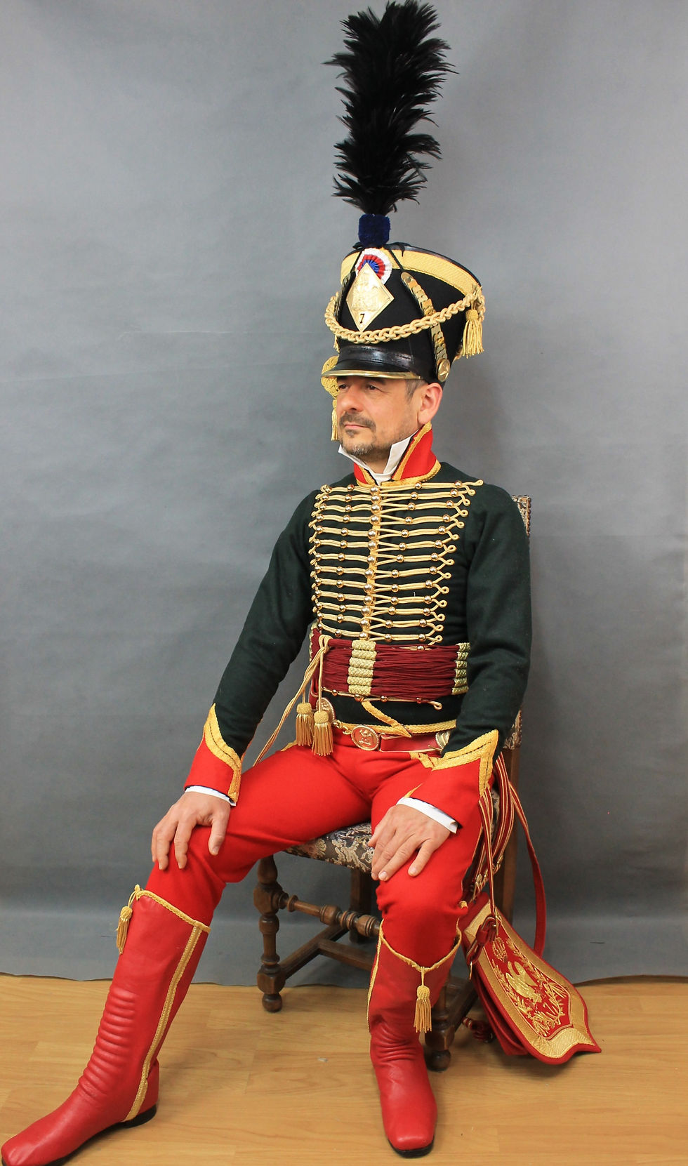 Officier du 7e Hussard, Premier Empire