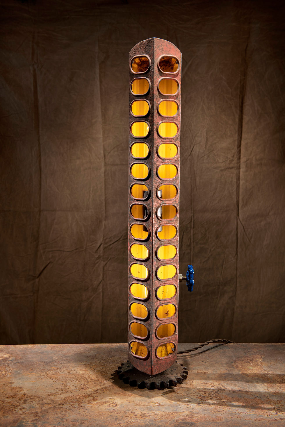 Thumbnail: Chicken Feeder industrial steampunk table lamp