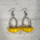 Miniature : Yellow & Silver Earrings
