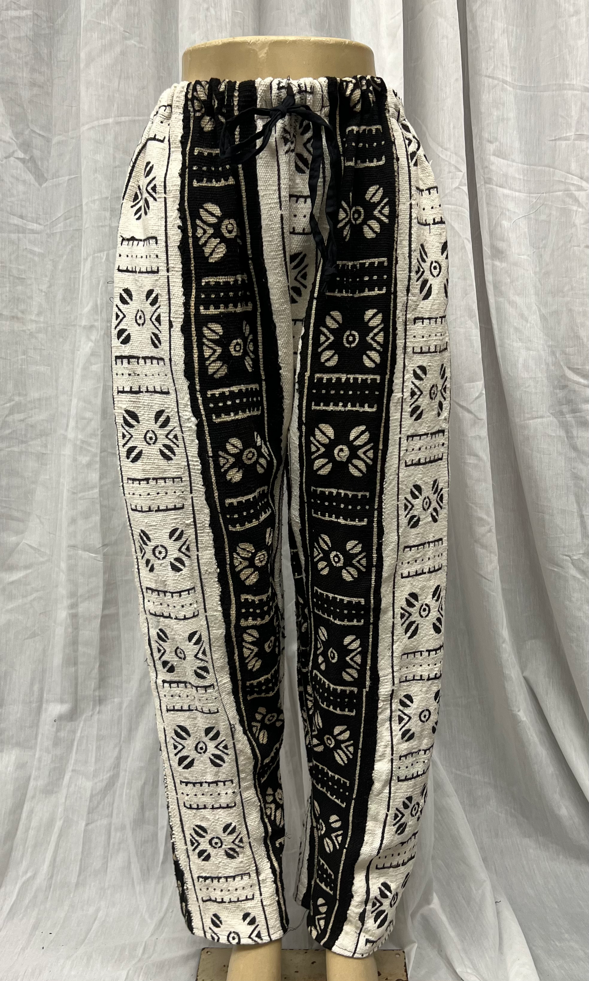 Black & White Mud Cloth Pants
