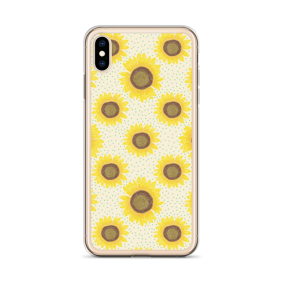 Thumbnail: Sunflower Polka Dots iPhone Case