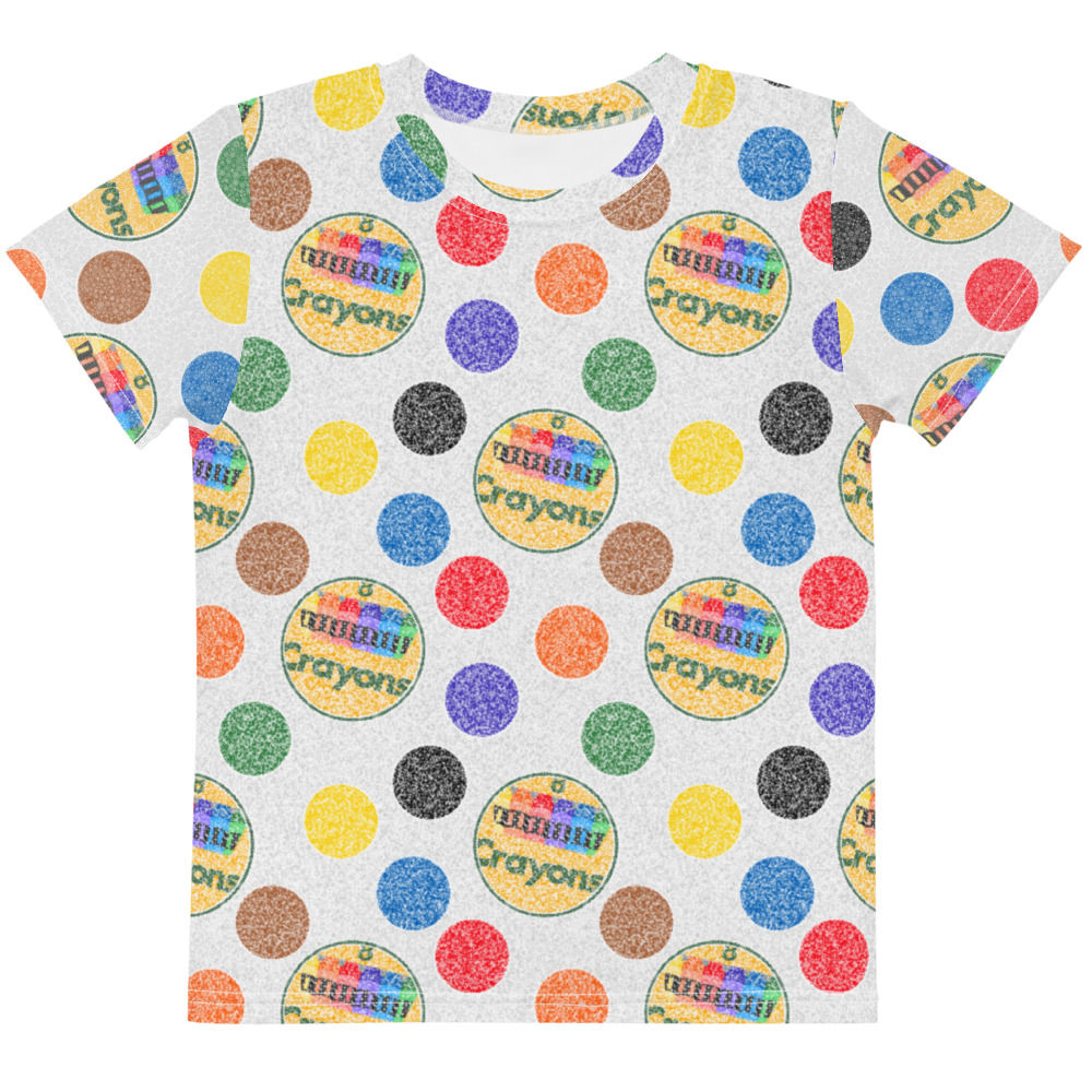 Kids Crayon Polka Dots T-Shirt