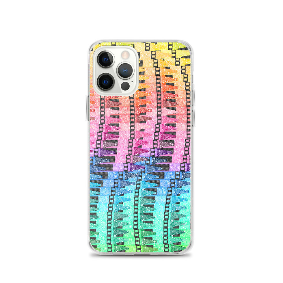 Thumbnail: Rainbow Of Color Crayons iPhone Case