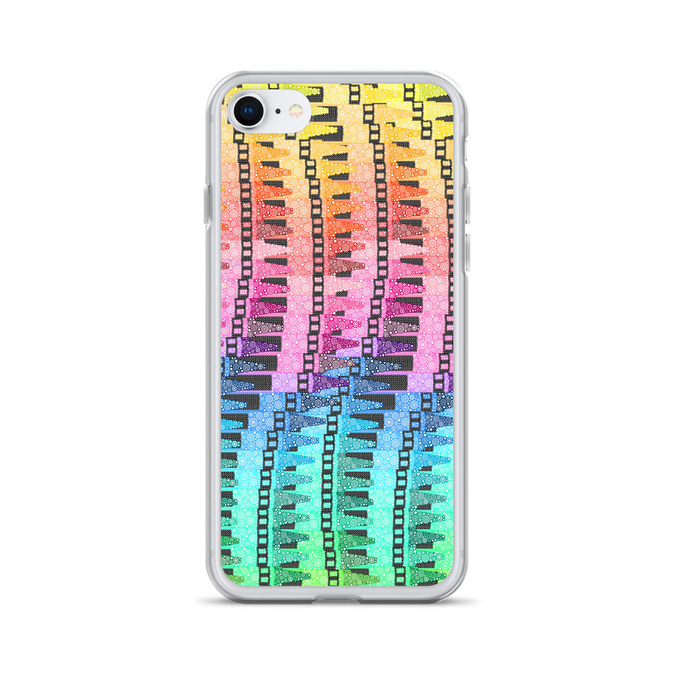 Thumbnail: Rainbow Of Color Crayons iPhone Case