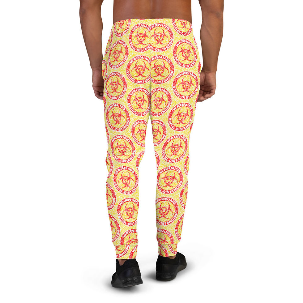 Thumbnail: Men's Social Distance Joggers Yellow