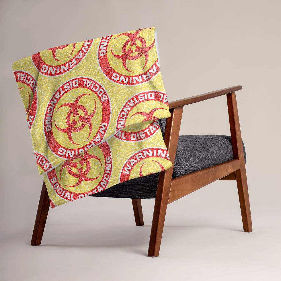 Thumbnail: Social Distancing Throw Blanket Yellow