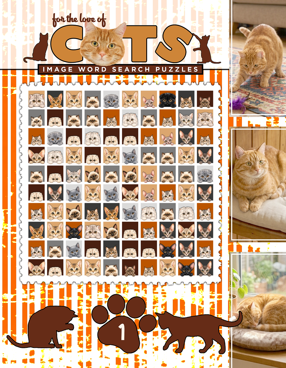 Thumbnail: FOR THE LOVE OF CATS – Image Word Search Puzzles