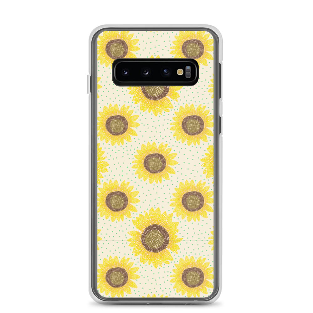 Sunflower Polka Dots Samsung Phone Case