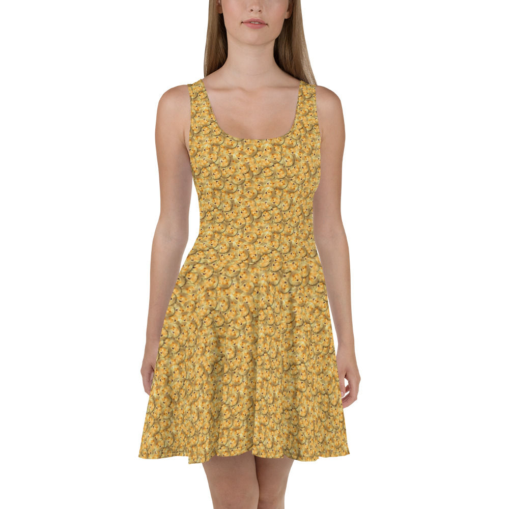 Cryptocurrency Dogecoin Skater Dress