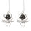 Thumbnail: Black Obsidian Spider Threader Earrings