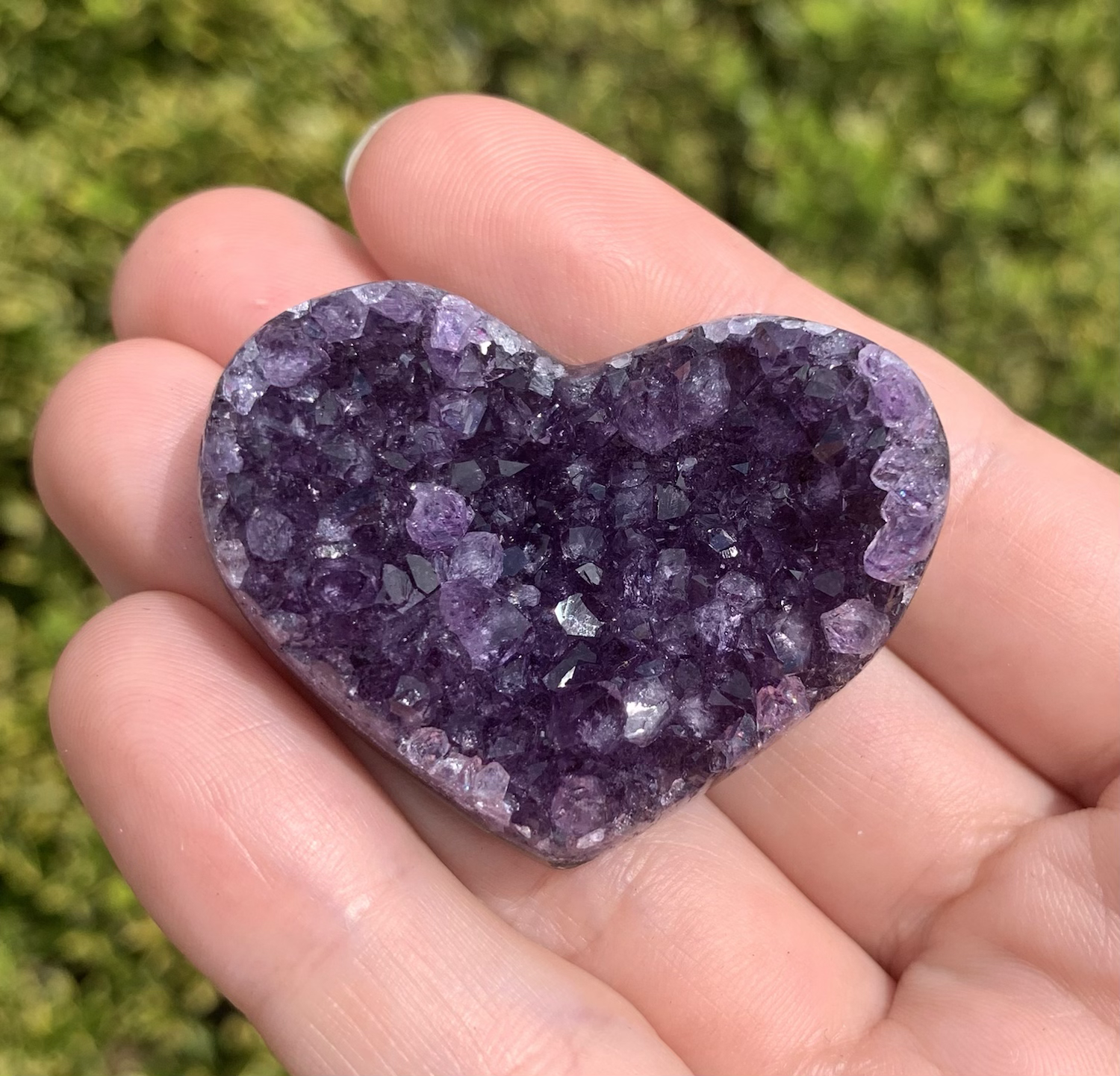 Mini Amethyst Heart