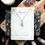 Thumbnail: Green Aventurine Crystal Moon Necklace on Greeting Card