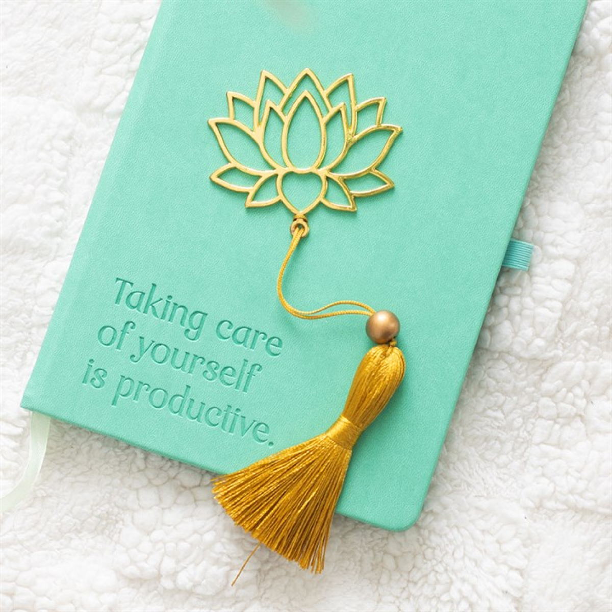 Lotus Flower Metal Bookmark
