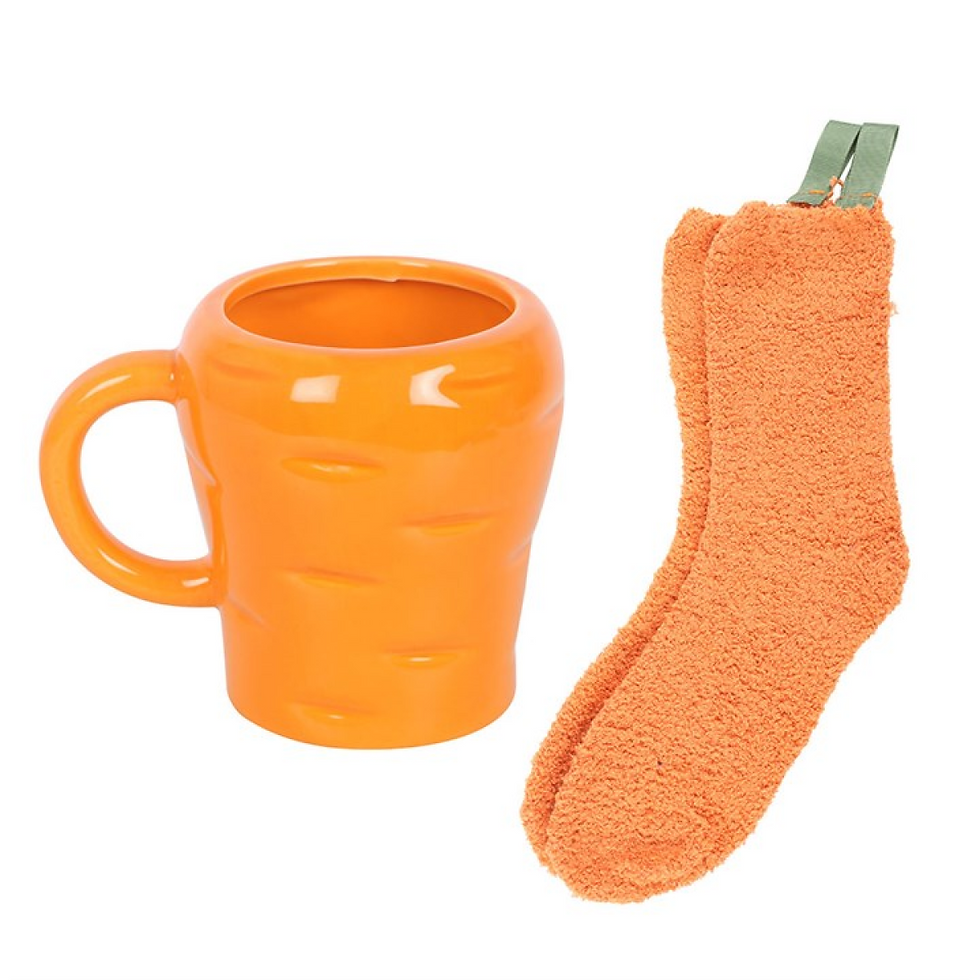 Thumbnail: Carrot Shaped Mug and Socks Set