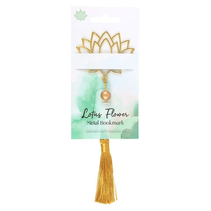 Thumbnail: Lotus Flower Metal Bookmark