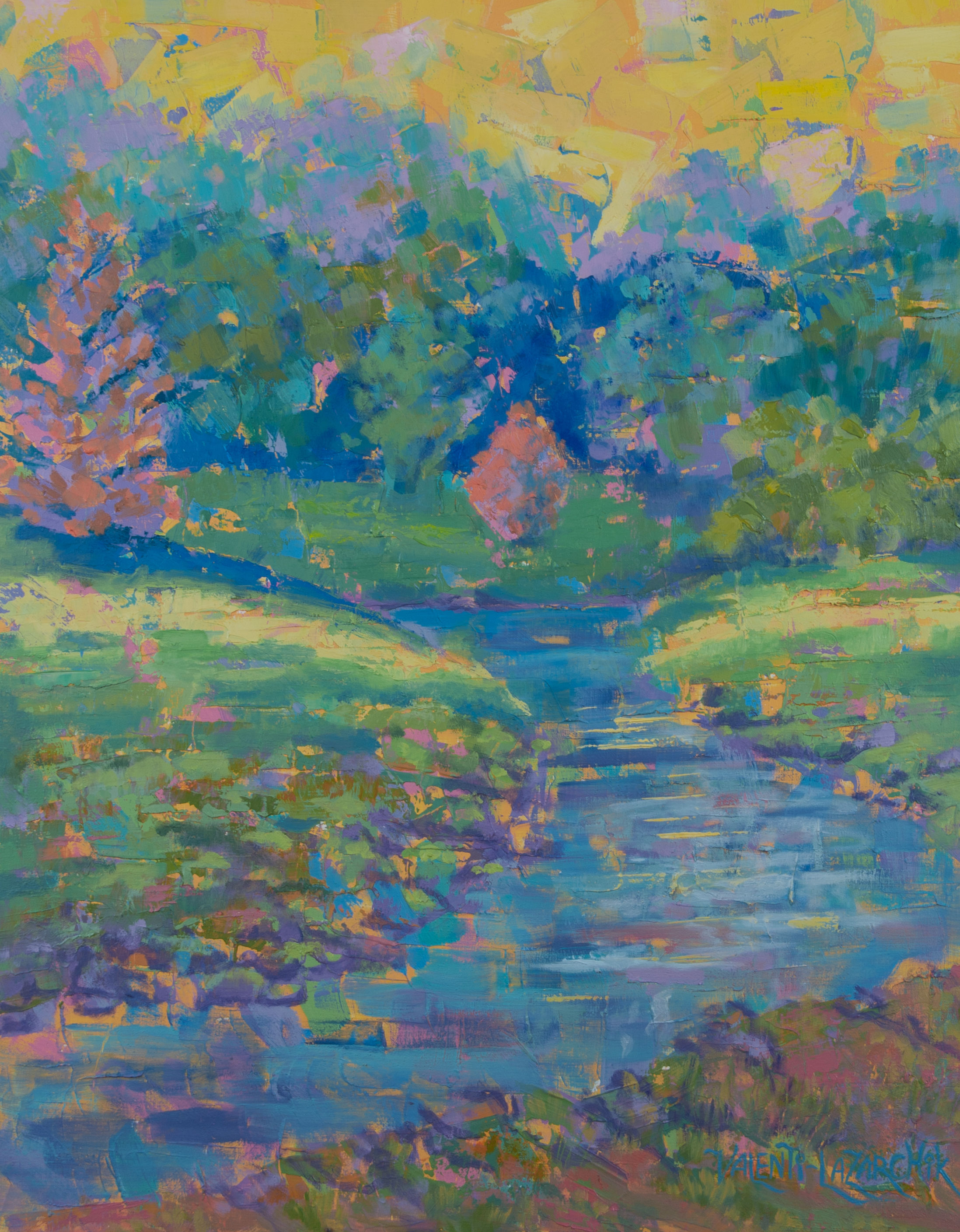 Clear Creek - 16 x 20 - Oil on Wood Panel