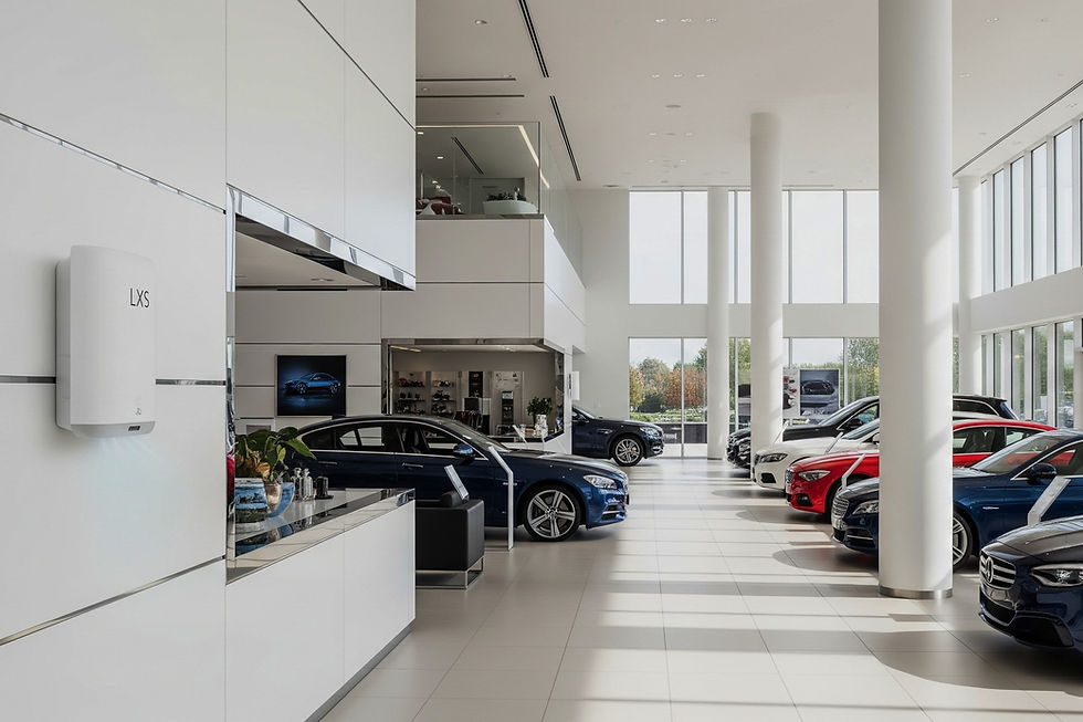 Matford Group 1 showroom offers a premium, aromatic automotive experience.