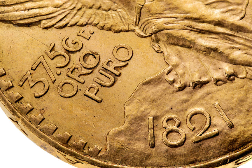 Pièce en or de 50 pesos mexicains